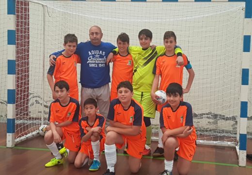 Os alevíns das escolas deportivas municipais de Brión gañan o Campionato Intercomarcal da Liga de Fútbol Sala en Idade Escolar